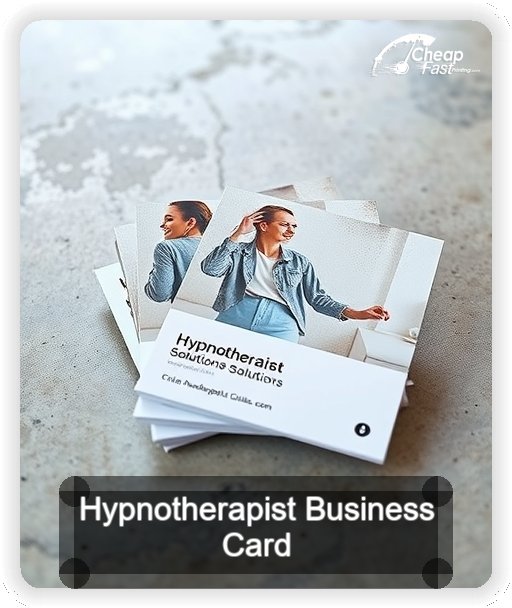 Hypnotherapist business card design sample
