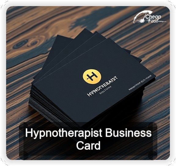 Hypnotherapist business card design sample