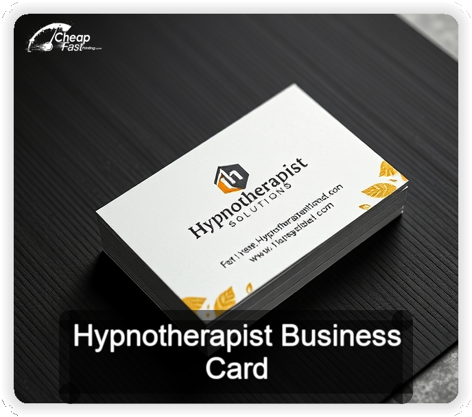Hypnotherapist business card design sample