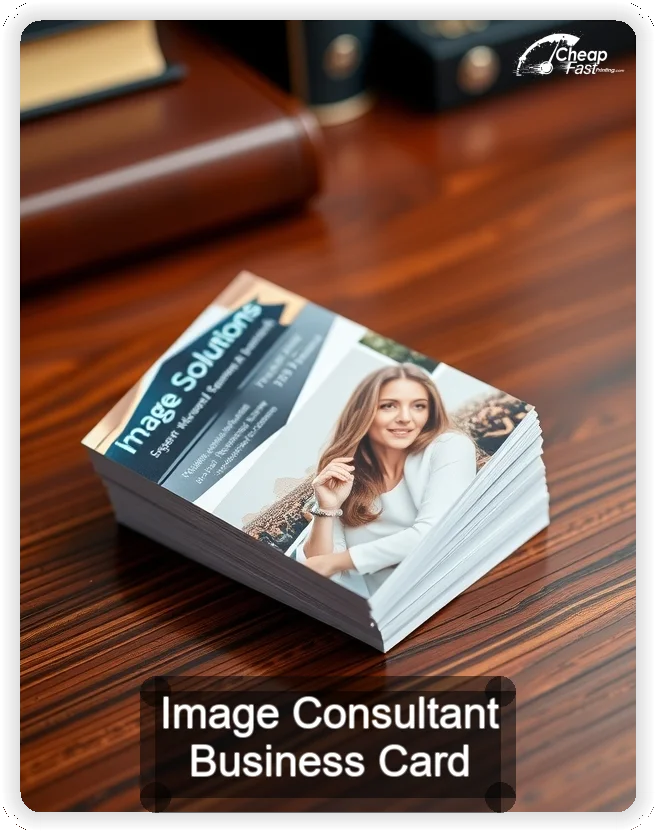 Image Consultant business card design sample