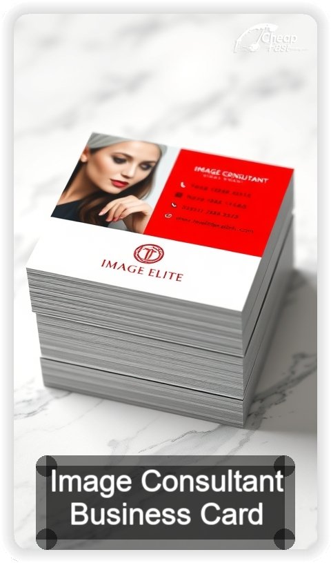 Image Consultant business card design sample