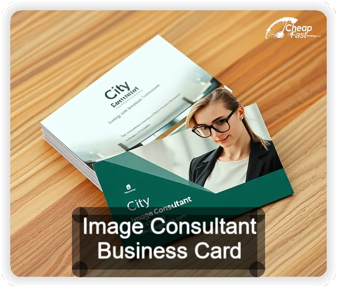 Image Consultant business card design sample