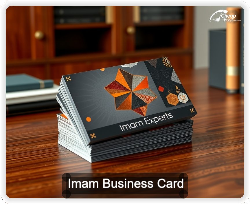 Imam business card design sample