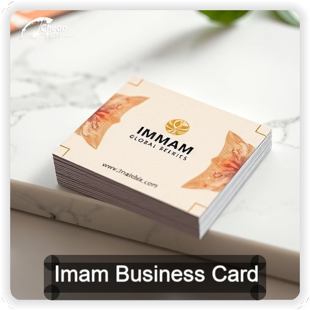 Imam business card design sample