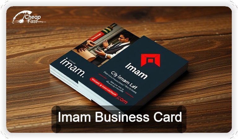 Imam business card design sample