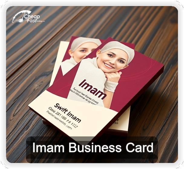 Imam business card design sample