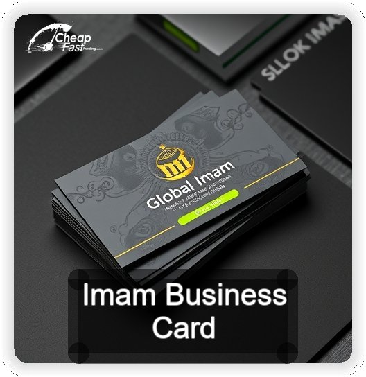 Imam business card design sample
