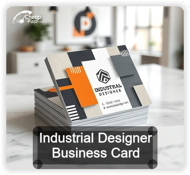 Industrial Designer business card design sample