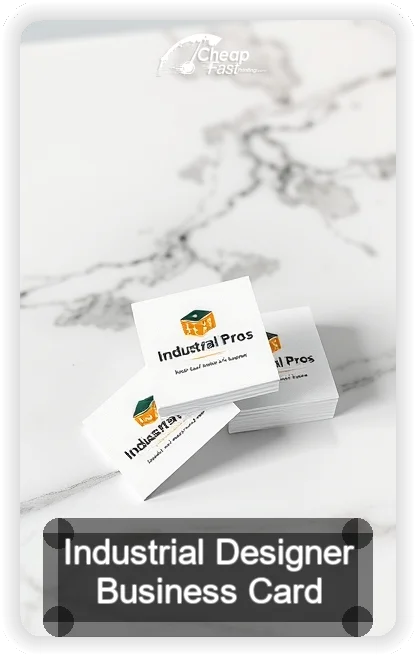 Industrial Designer business card design sample