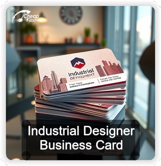 Industrial Designer business card design sample