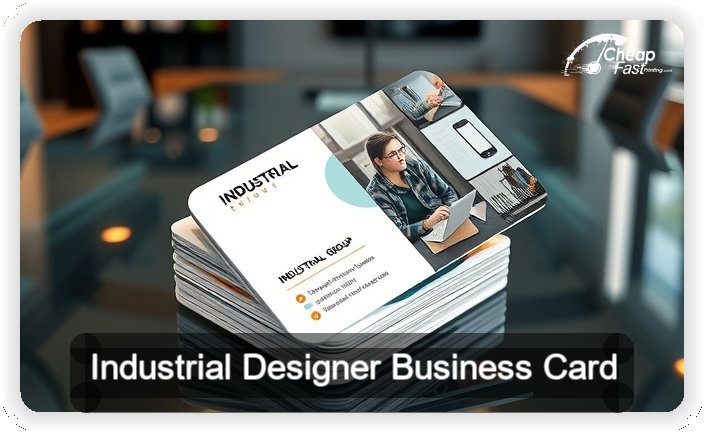 Industrial Designer business card design sample
