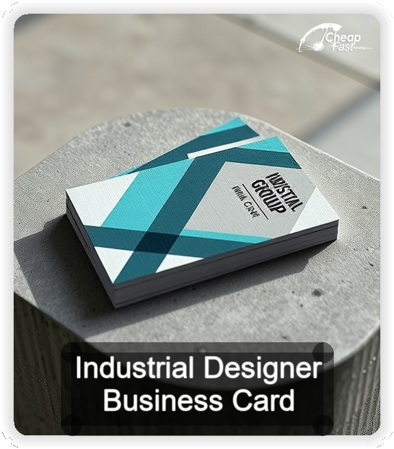 Industrial Designer business card design sample
