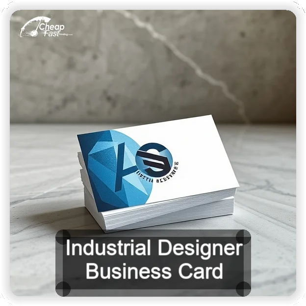 Industrial Designer business card design sample