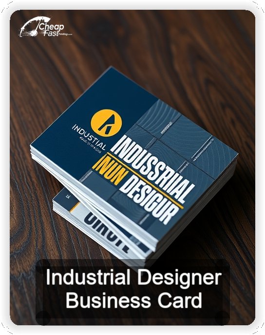 Industrial Designer business card design sample