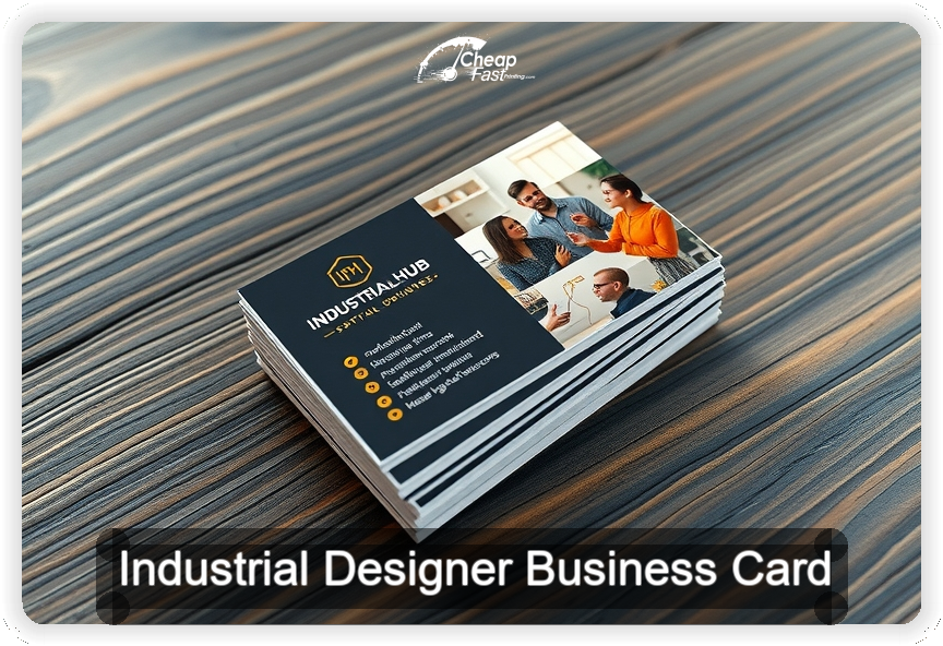 Industrial Designer business card design sample