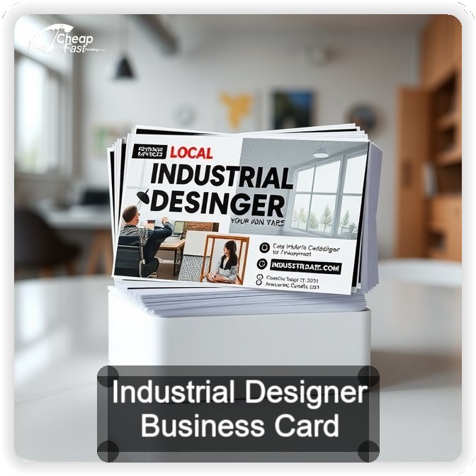 Industrial Designer business card design sample