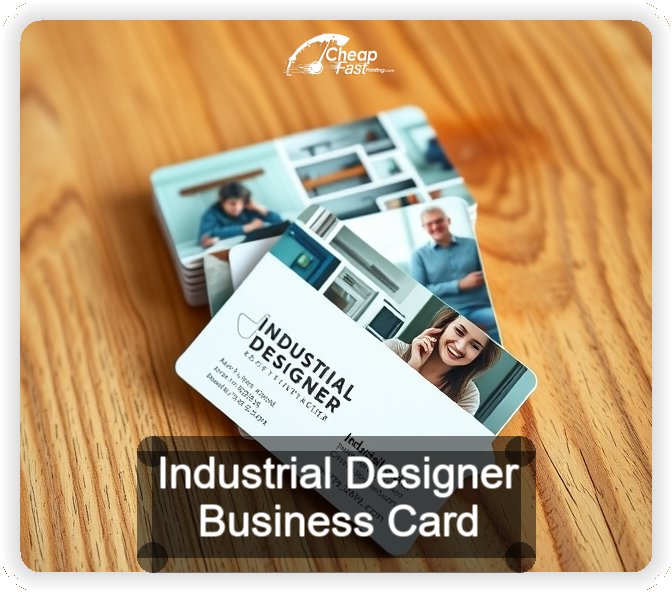 Industrial Designer business card design sample