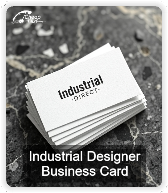 Industrial Designer business card design sample