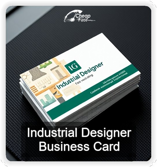 Industrial Designer business card design sample