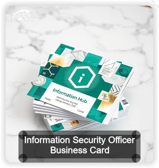 Information Security Officer business card design sample