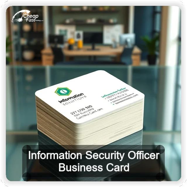 Information Security Officer business card design sample