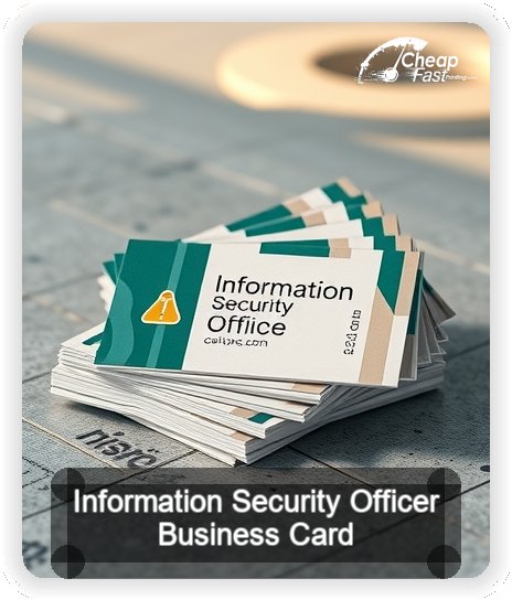 Information Security Officer business card design sample