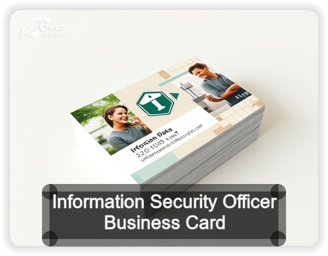Information Security Officer business card design sample