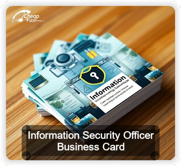 Information Security Officer business card design sample