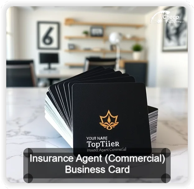 Insurance Agent Commercial business card design sample