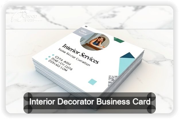 Interior Decorator business card design sample