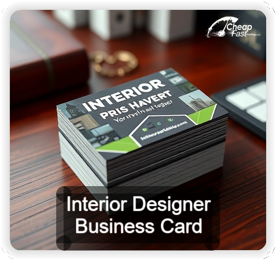Interior Designer business card design sample