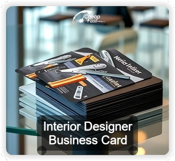 Interior Designer business card design sample