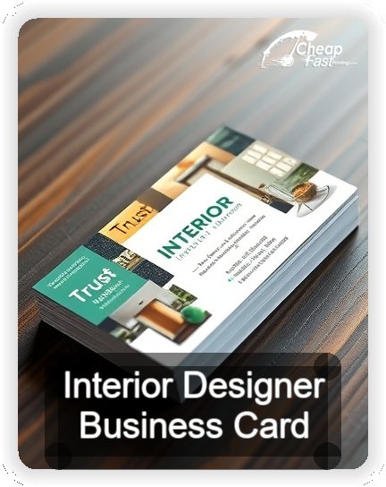 Interior Designer business card design sample