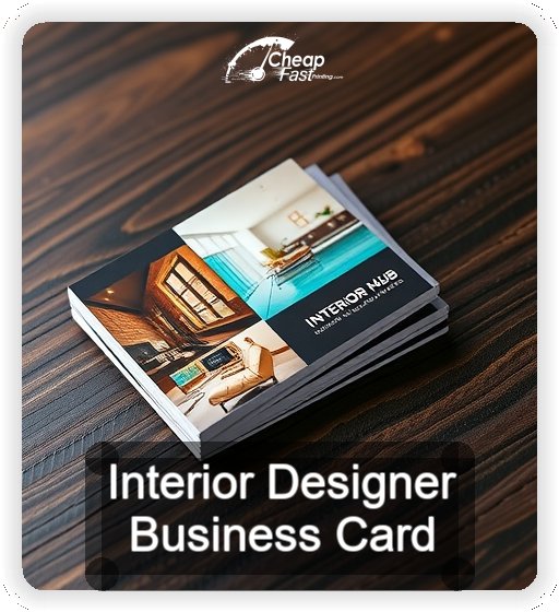 Interior Designer business card design sample