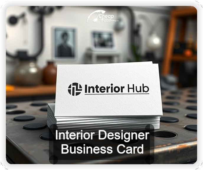 Interior Designer business card design sample