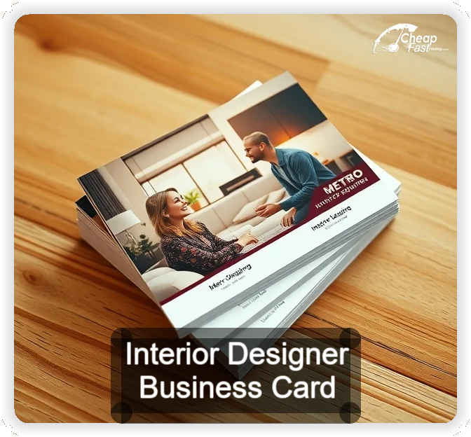 Interior Designer business card design sample
