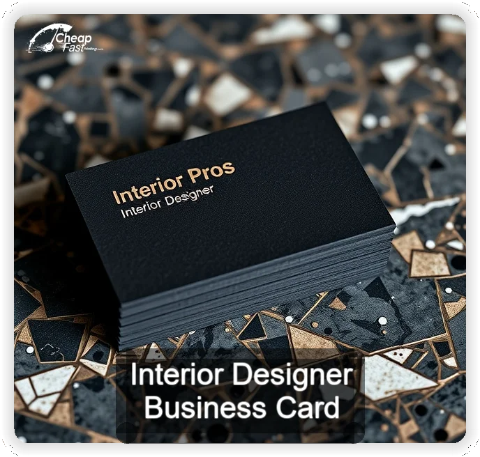 Interior Designer business card design sample