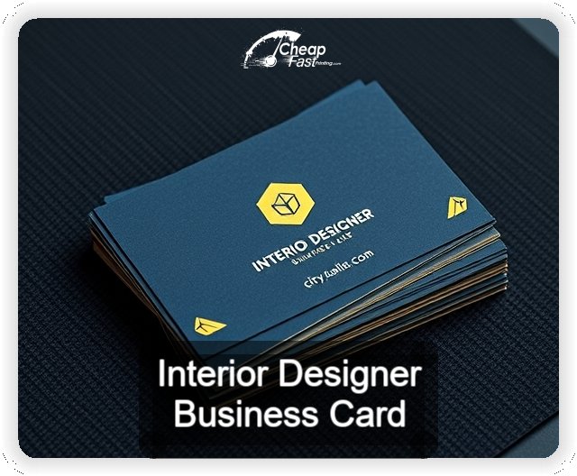 Interior Designer business card design sample