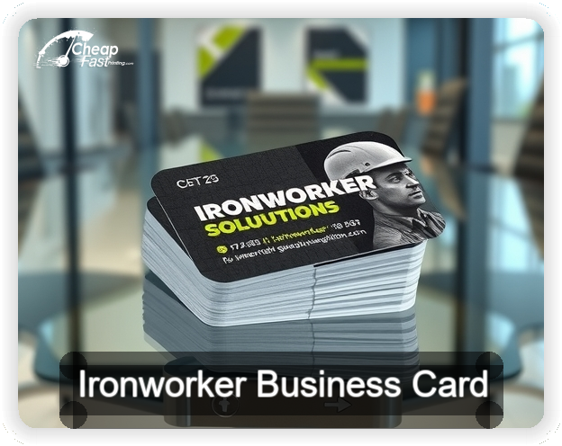 Ironworker business card design sample