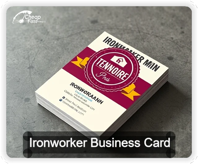 Ironworker business card design sample