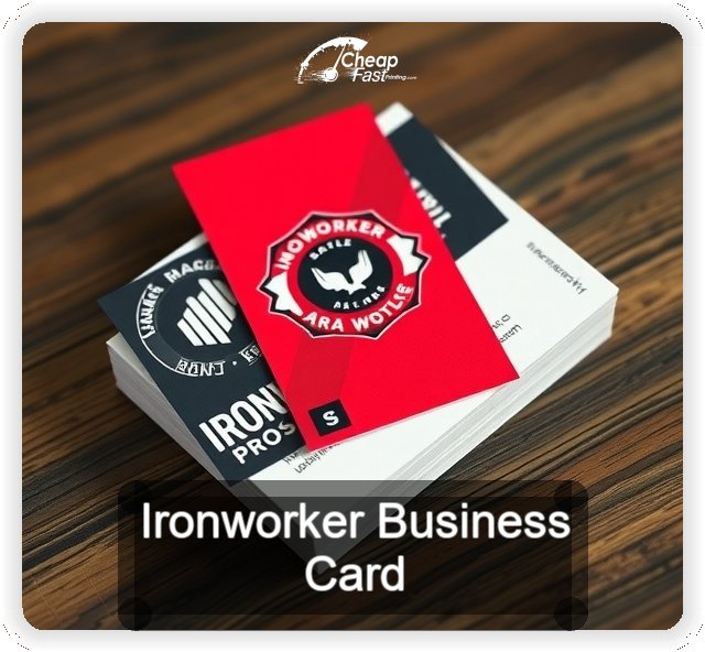 Ironworker business card design sample