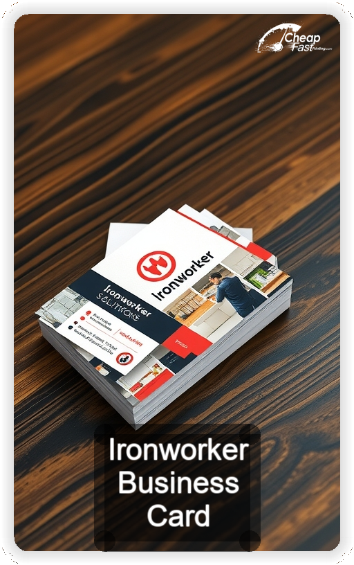 Ironworker business card design sample