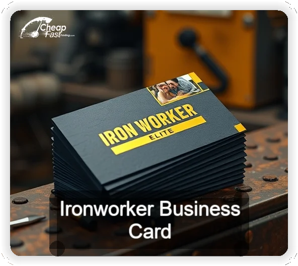 Ironworker business card design sample