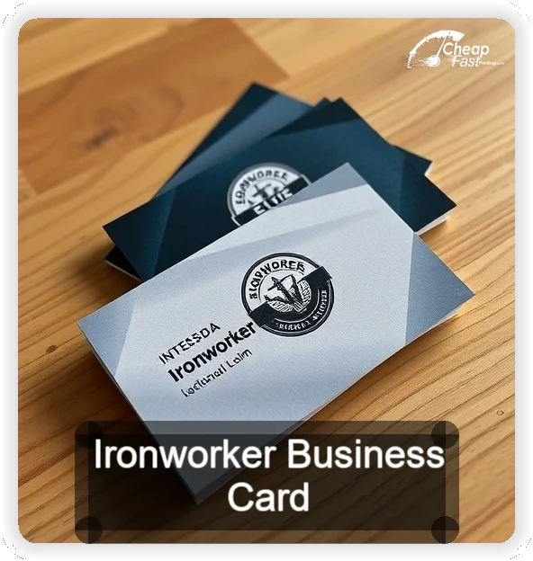 Ironworker business card design sample