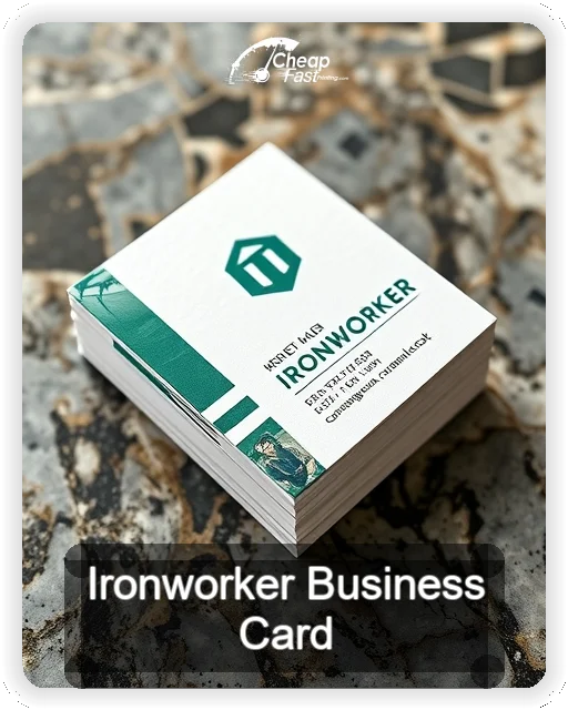 Ironworker business card design sample