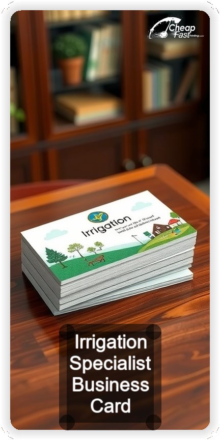 Irrigation Specialist business card design sample