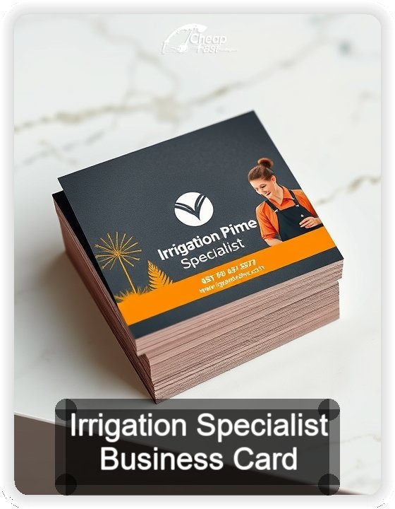 Irrigation Specialist business card design sample