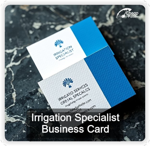 Irrigation Specialist business card design sample