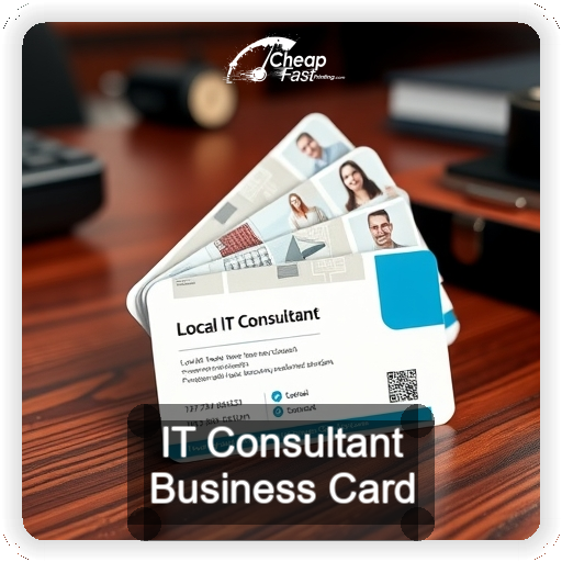 It Consultant business card design sample