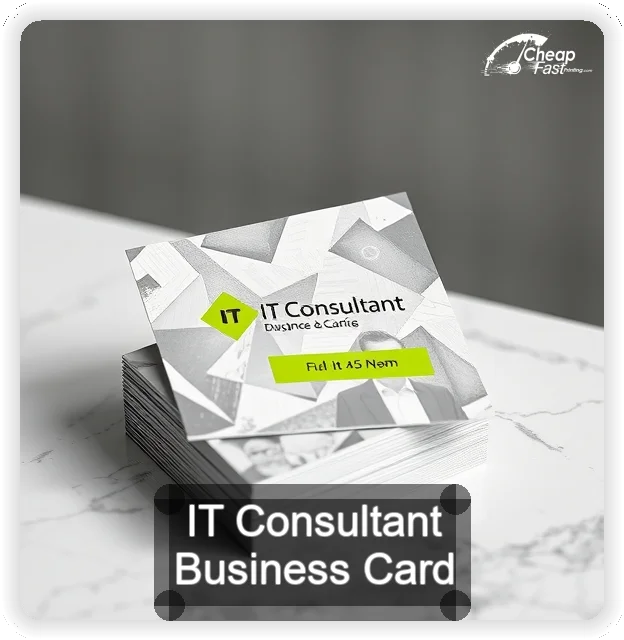 It Consultant business card design sample
